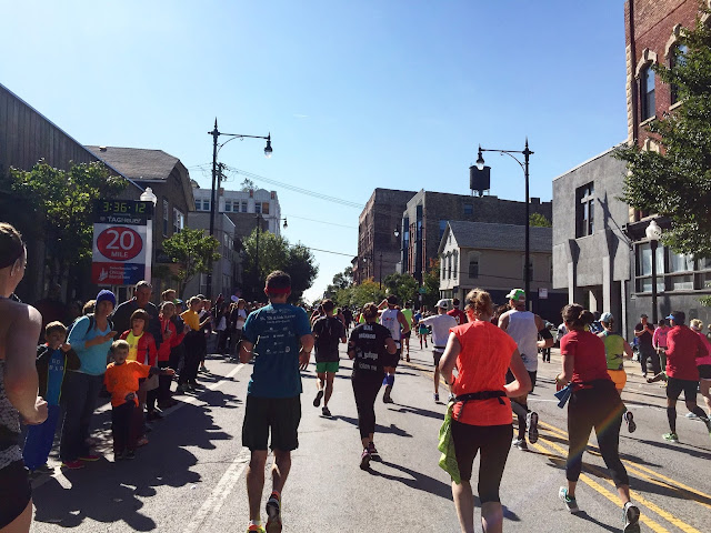 Chicago Marathon 20 mile marker