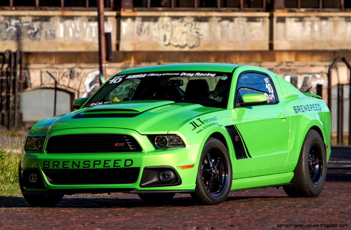 Photo Gallery Brenspeeds 2013 Mustang drag car gets the Roush