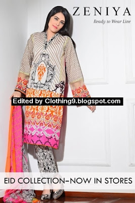 Zeniya Ready To Wear Eid Collection 2015 by Deepak Perwani