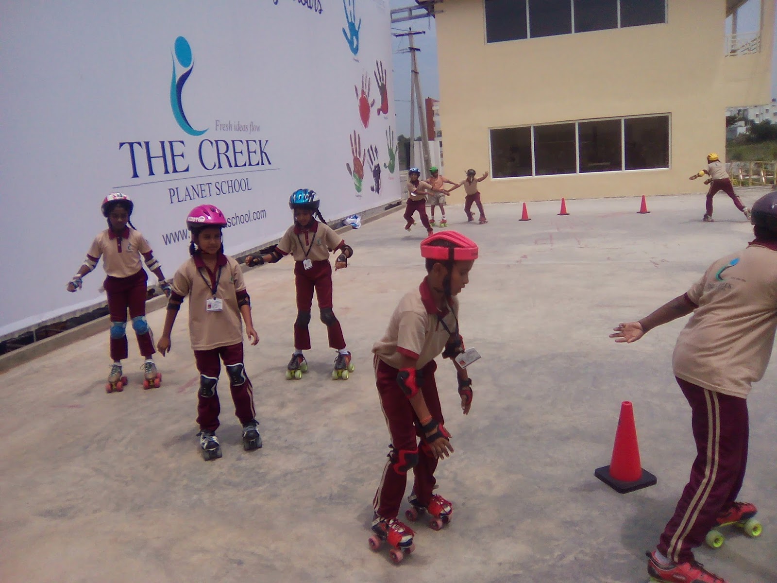 Ultimate Roller Skating Academy The Creek School Skating Students