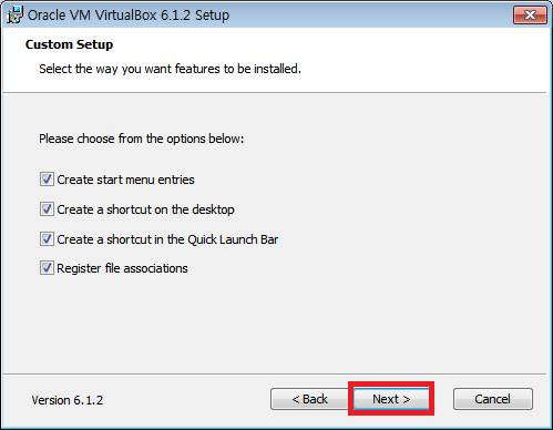 [VIRTUALIZATION] 윈도우 10에서 버추얼박스 6.1.2 설치하기