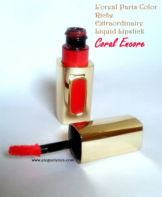  L’oreal Paris Color Riche Extraordinaire Lip color #Coral Encore