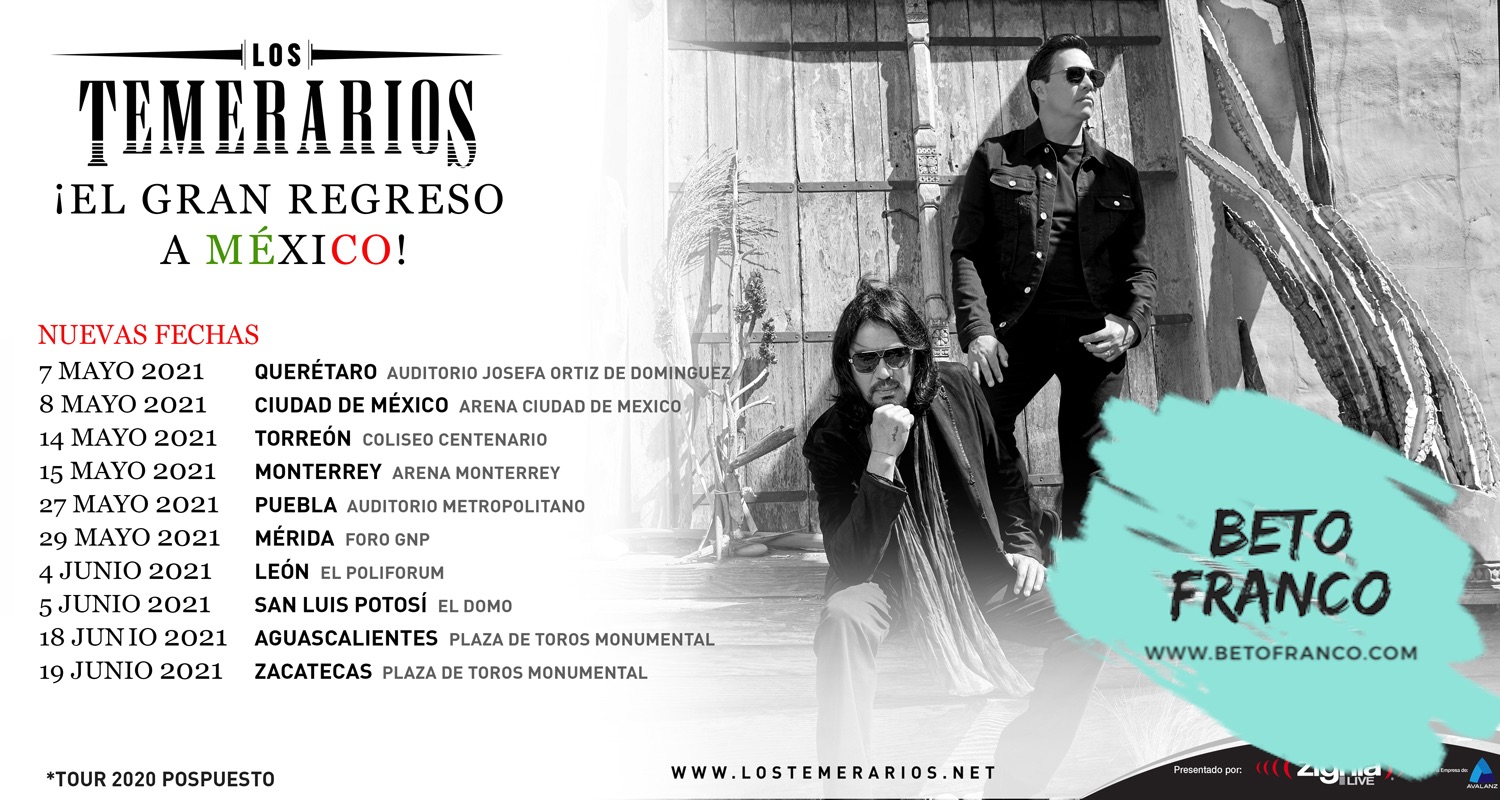 Los Temerarios posponen gira por México 🇲🇽 Estas son las nuevas fechas