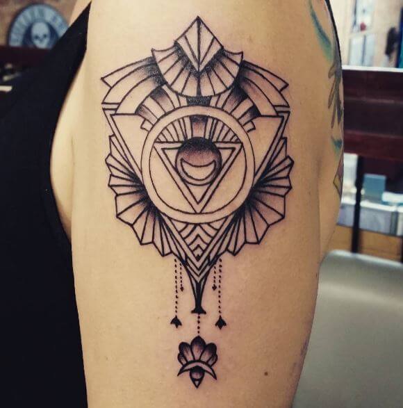 50+ Geometric Triangle Tattoos Designs With Meanings (2019