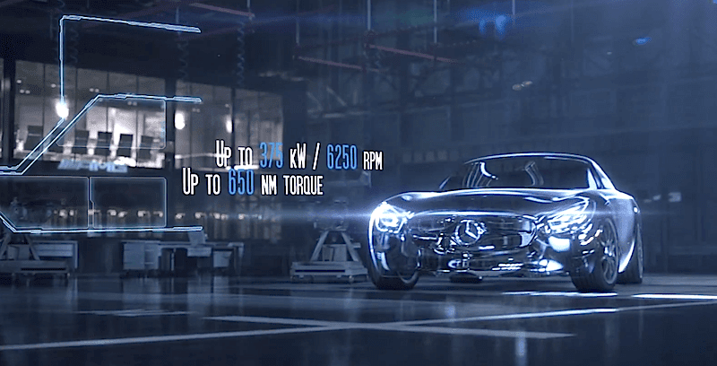 メルセデスAMG GTに搭載される最新V8エンジンの動画を公開！