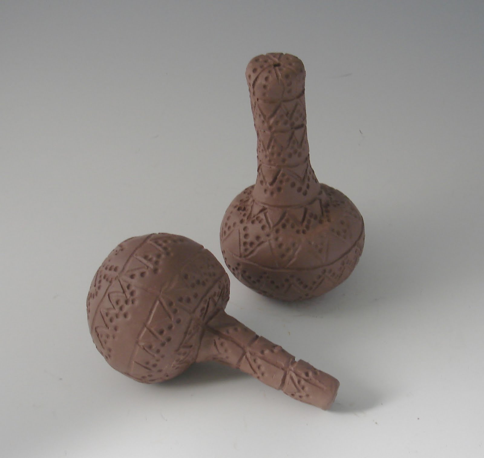 Blue Starr Gallery Ceramic Rattle or Maraca