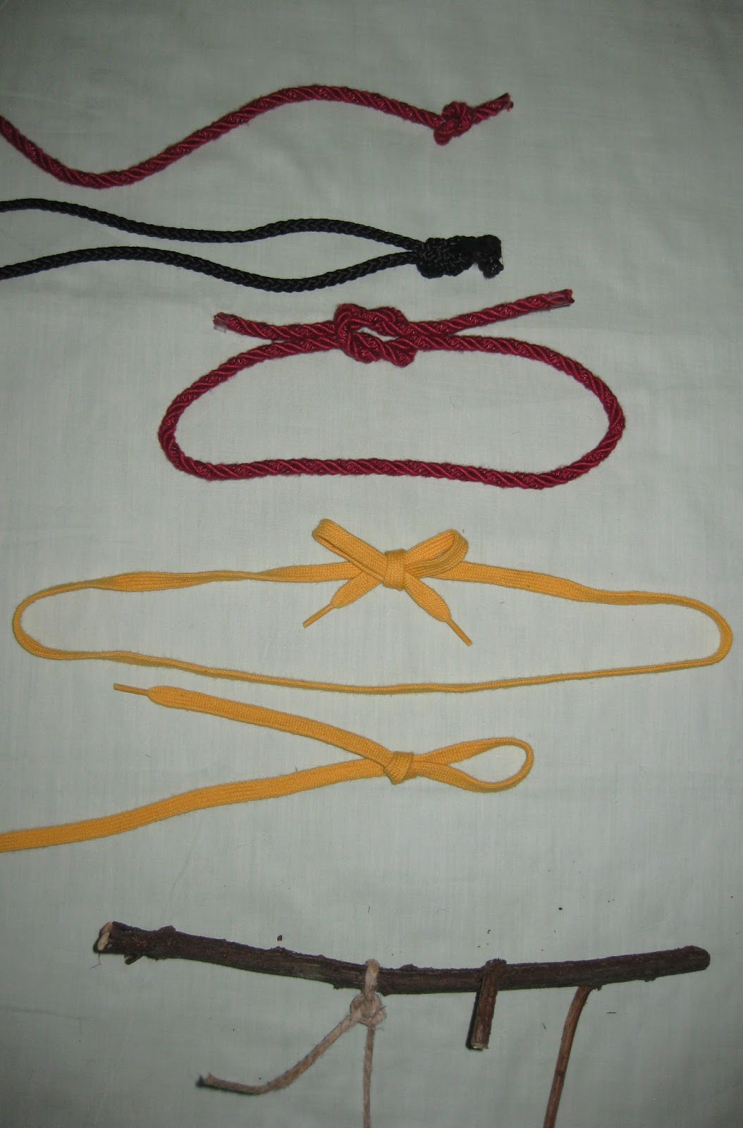 Karins slöjdblogg Knyta knutar och slå knopar