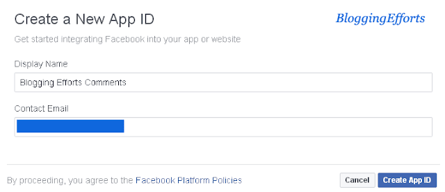 Create a New App ID at Facebook Developer Create a New App ID at Facebook Developer