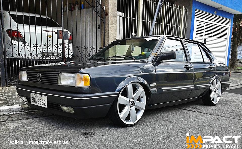 VW Gol Quadrado Rebaixado Aro 16 Suspensão Rosca - Impact-Movies Brasil