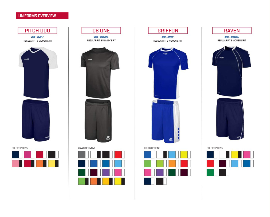 Capelli Sport Teams, Kit Designs, Teamwear & History Small Brands