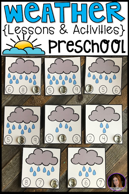 Are you looking for a fun, hands-on and engaging weather unit for your preschool classroom?  Then, you will love Weather Activities for Preschool!