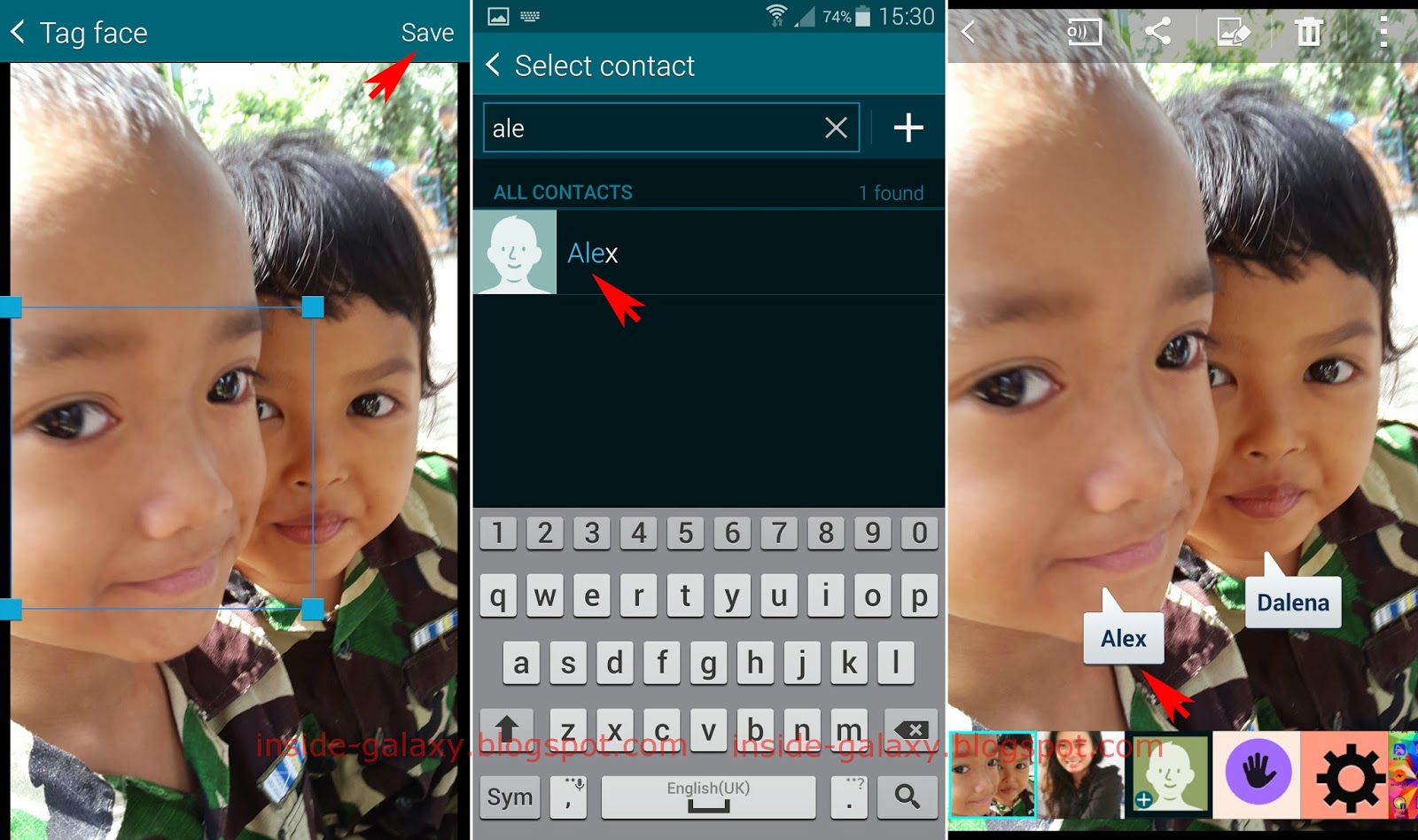 How to Use Face Tag Feature Manually in the Stock Gallery App Samsung 