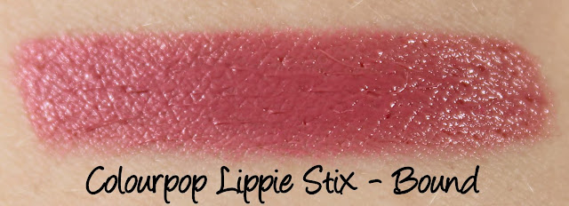 Colourpop Lippie Stix - Bound Swatches & Review
