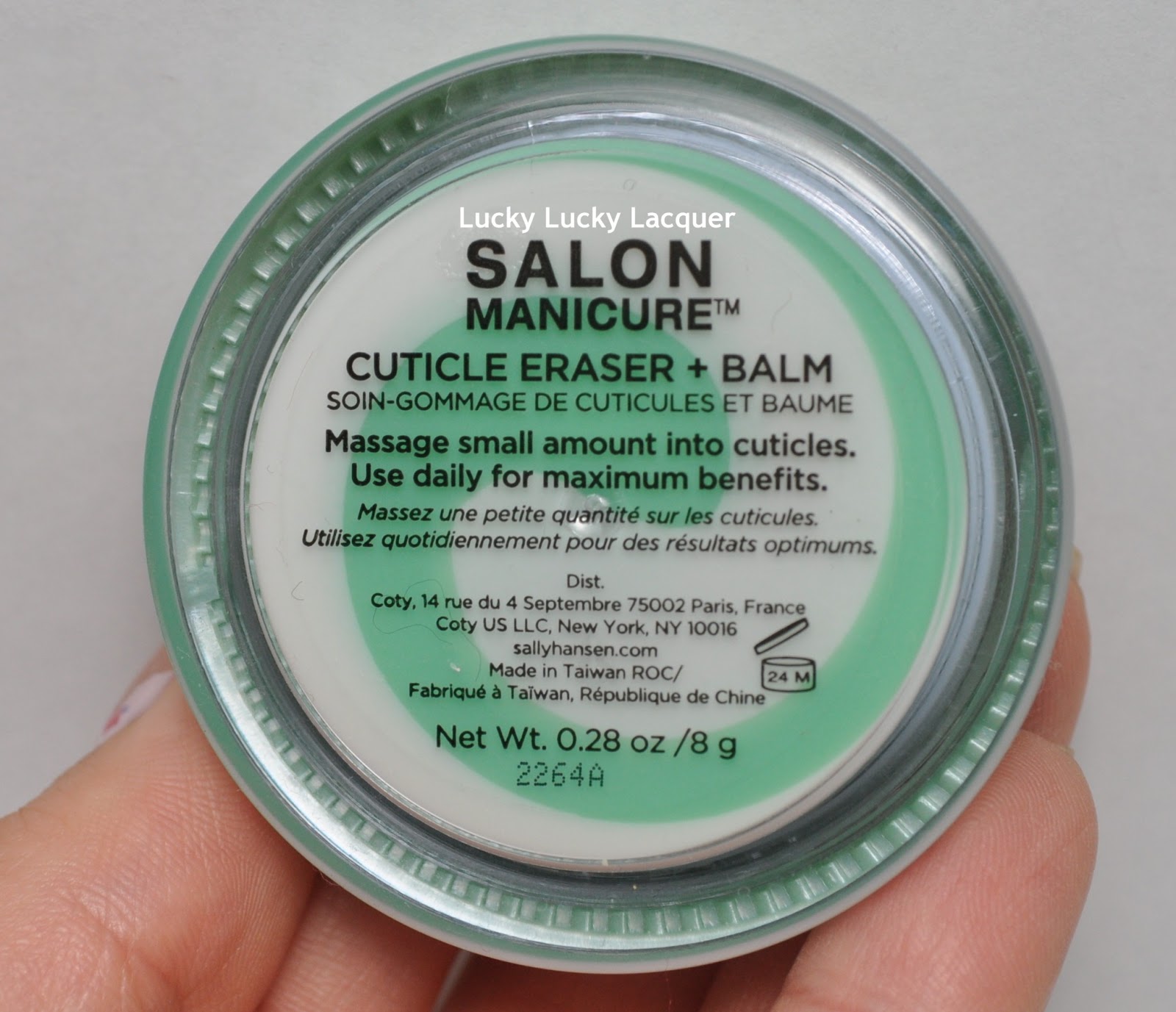 Lucky Lucky Lacquer Sally Hansen Salon Manicure Cuticle Eraser + Balm