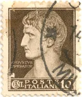 Stamp August the great, Imperator, Poste Italiane