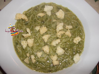 minestra verde croccantina...