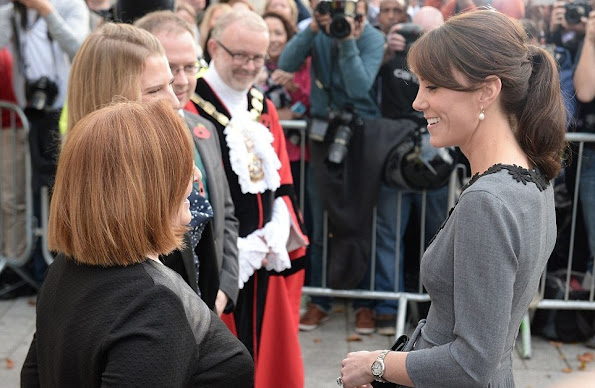 Kate Middleton visits a child mentoring programme at Islington Town Hall