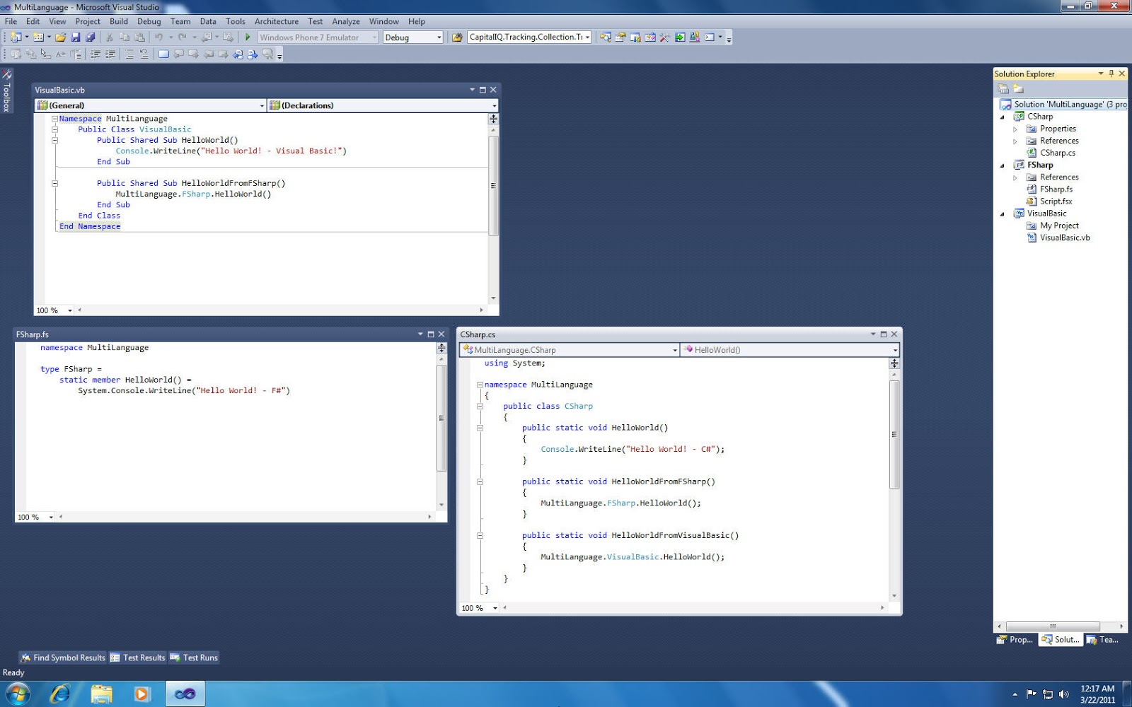 Technology, Life and Me - Gautam: Compiling Visual Basic, C# & F# Code ...