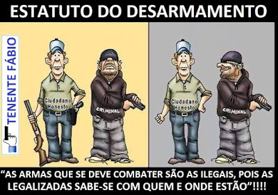 Resultado de imagem para o desarmamento civil é imoral