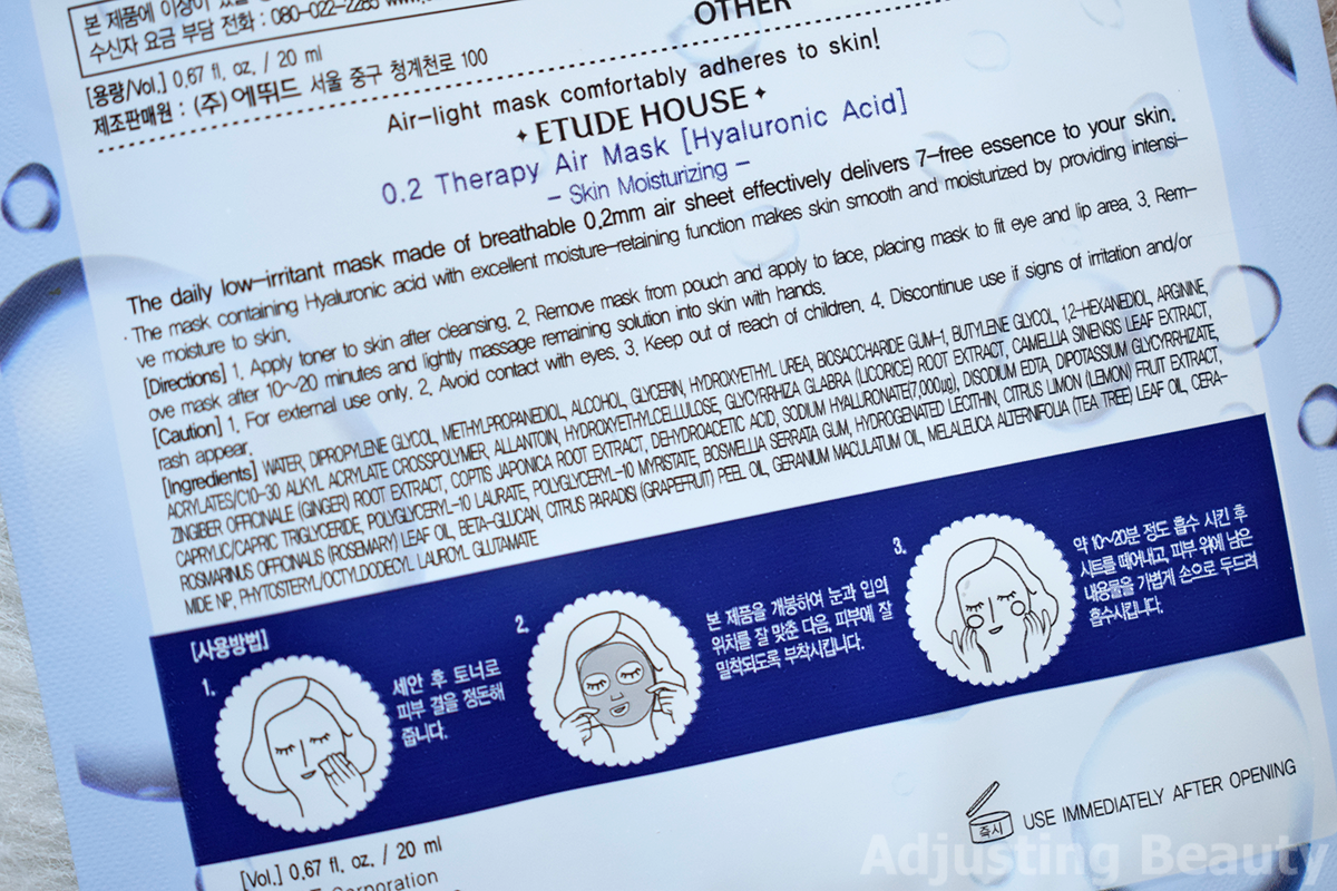 review etude house 0 2 therapy air masks ceramide and review etude house 0 2 therapy air masks ceramide and