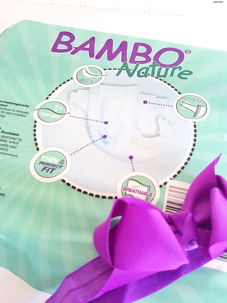 Choosing a disposable diaper to use when outside the home & during our newborn's first weeks on the planet was a tough choice, until we found Bambo Nature! Find out why this Ecofriendly diaper is our first choice for our baby's bottom! #BamboBaby
