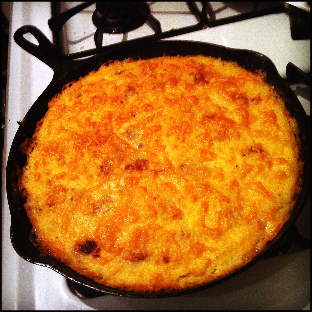 F for Food Sausage and Cheese Grit Casserole