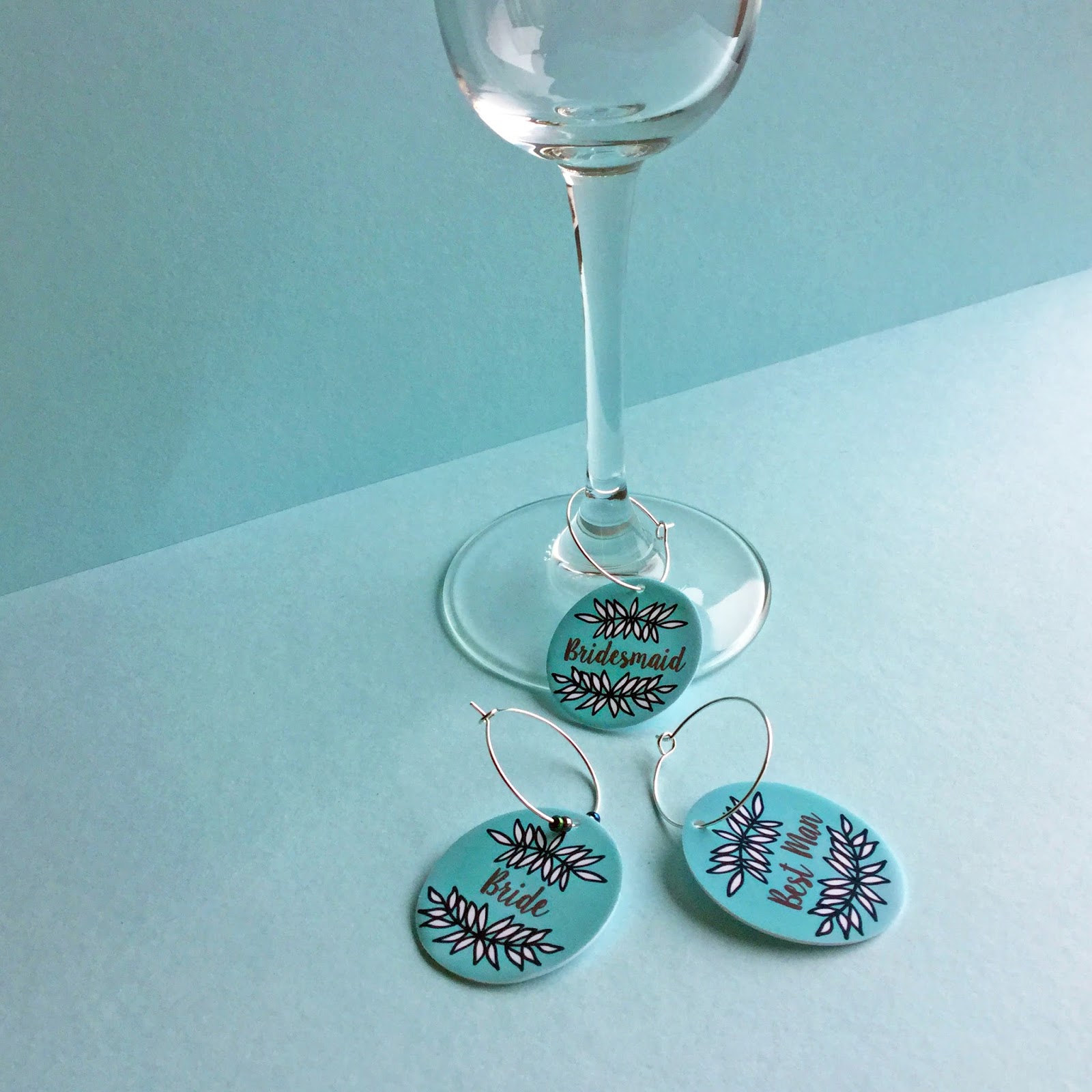 Silhouette UK Using Shrink Plastic Wine Glass Charms for Weddings