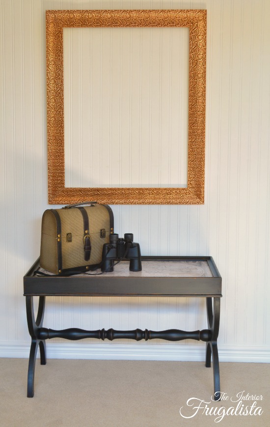 Old World Map Coffee Table Makeover Interior Frugalista