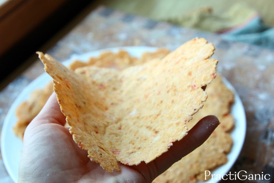 Roasted Red Pepper Corn and Flour Tortillas