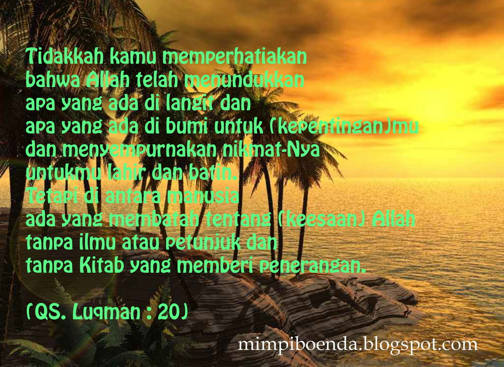 Mimpi Boenda: Kumpulan Firman Allah