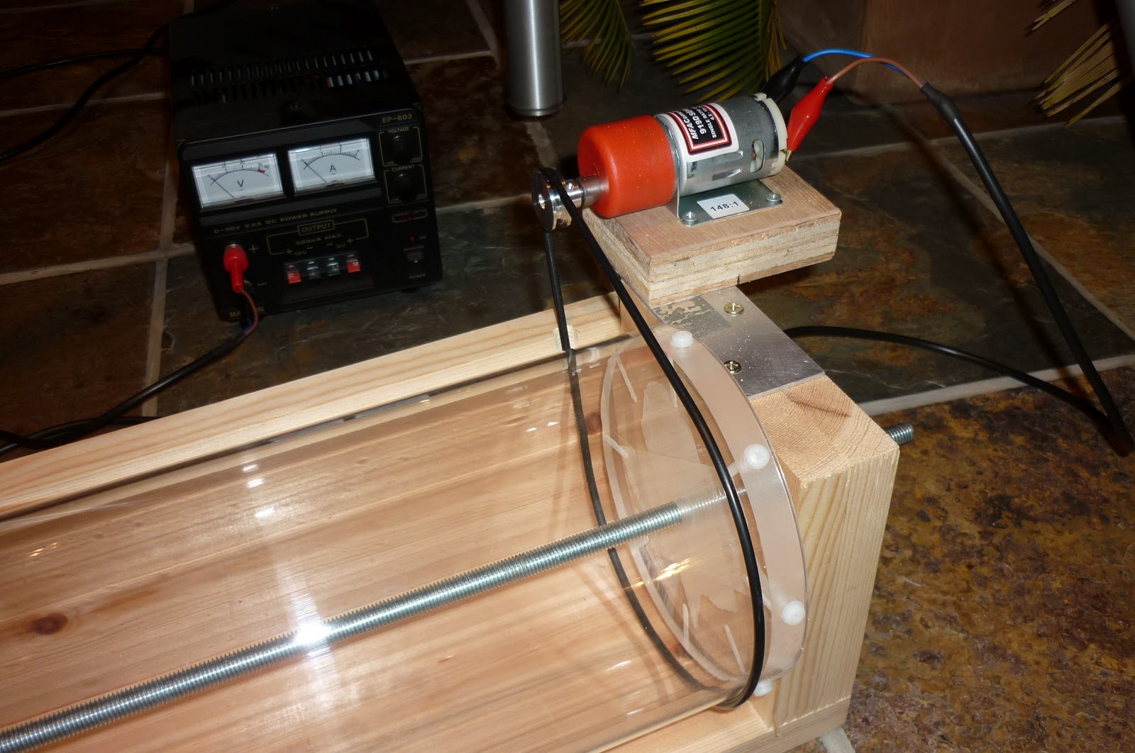 Paul's Tesla Coil Blog Winding Jig Upgrades