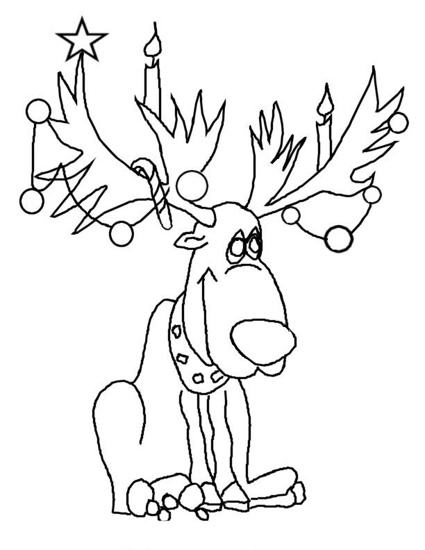 rain deer coloring pages - photo #25