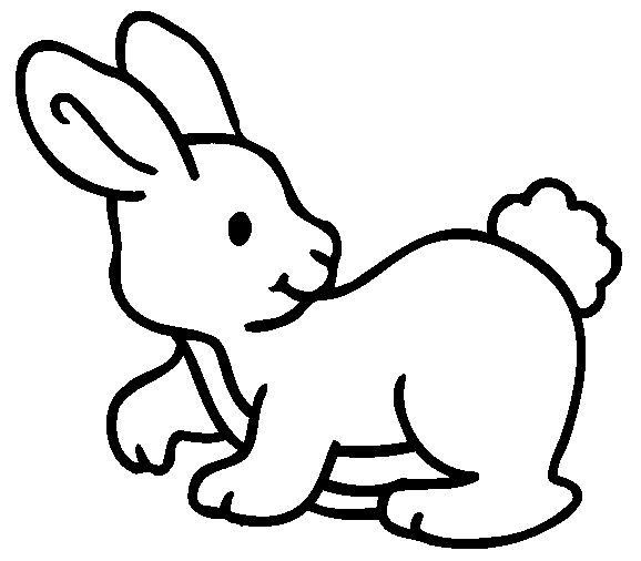 rabbit coloring pages for kindergarten kids - photo #3