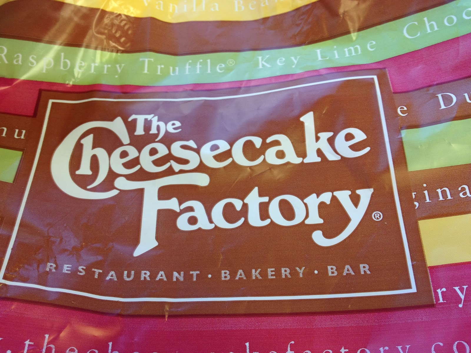 Patty and David Said... Desktop lunch Cheesecake Factory