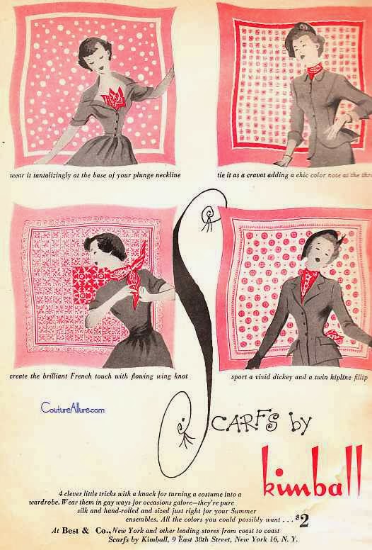 Couture Allure Vintage Fashion Cute Ideas for Wearing Vintage Scarves