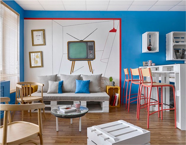 Escritório tem linda decoração com reciclagem. Blog Achados de Decoração decoracao-com-reciclagem