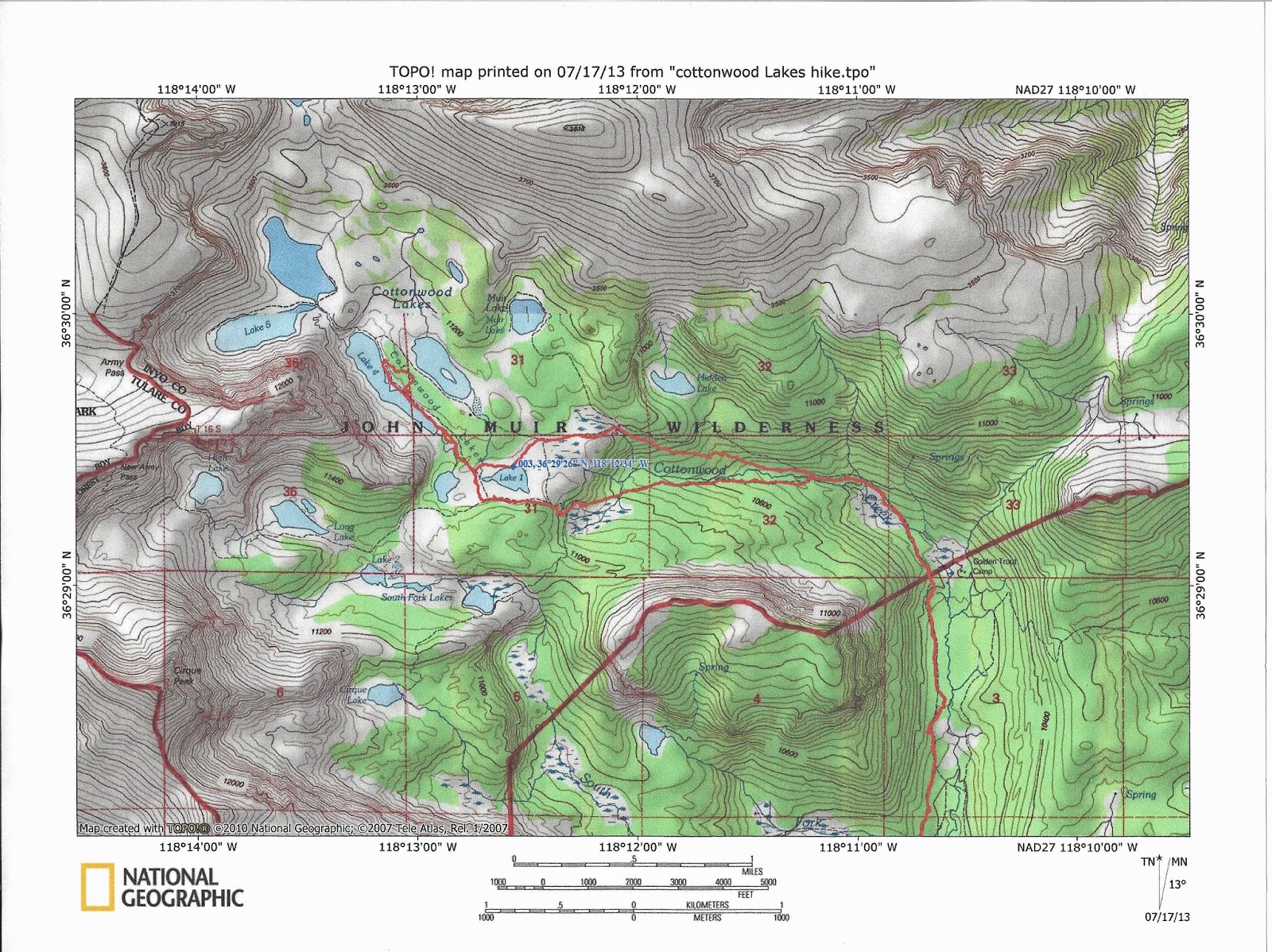 Mid Sierra Musings Cottonwood Lakes Basin