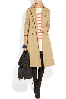 Leather-Effect Trench Coat with Zipper from Mango