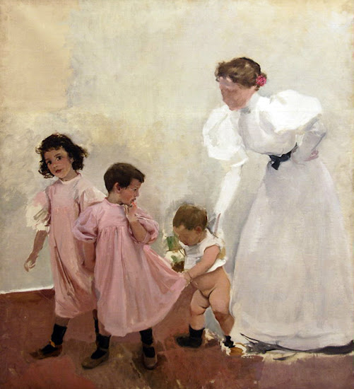 Mi mujer y mis hijos, Joaquín Sorolla Bastida, Retratos de Joaquín Sorolla, Joaquín Sorolla y Bastida, Joaquín Sorolla, Pintor español, Retratista español, Pintores Valencianos