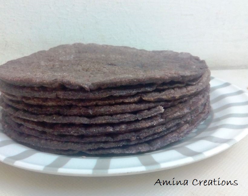 AMINA CREATIONS: RAGI KI ROTI