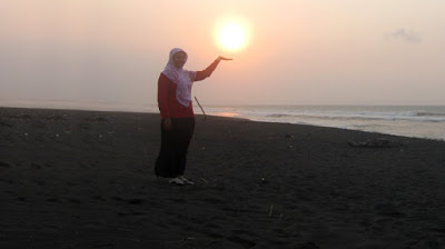Girl on Trisik beach
