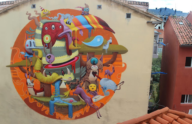 Dulk recently spent some time on the streets of Santander in Spain where he was invited to work on a new piece by the good lads from Desvelarte