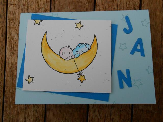 Marita´s Bastelzimmer: nur der Mann im Mond schaut zu