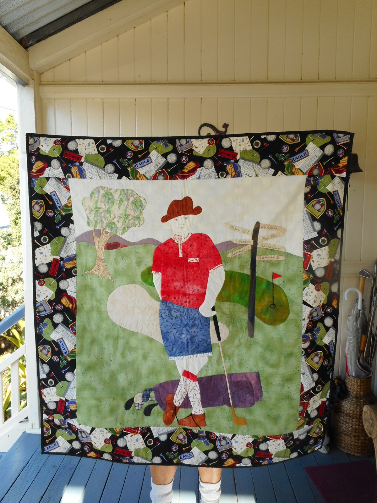 Auchenflower to whereever with Chris Golf Quilt