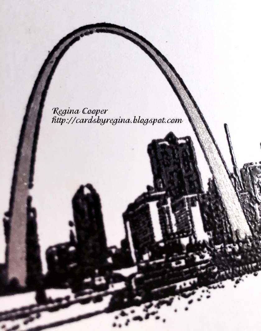 Cards By Regina: St. Louis Arch Thank You Card