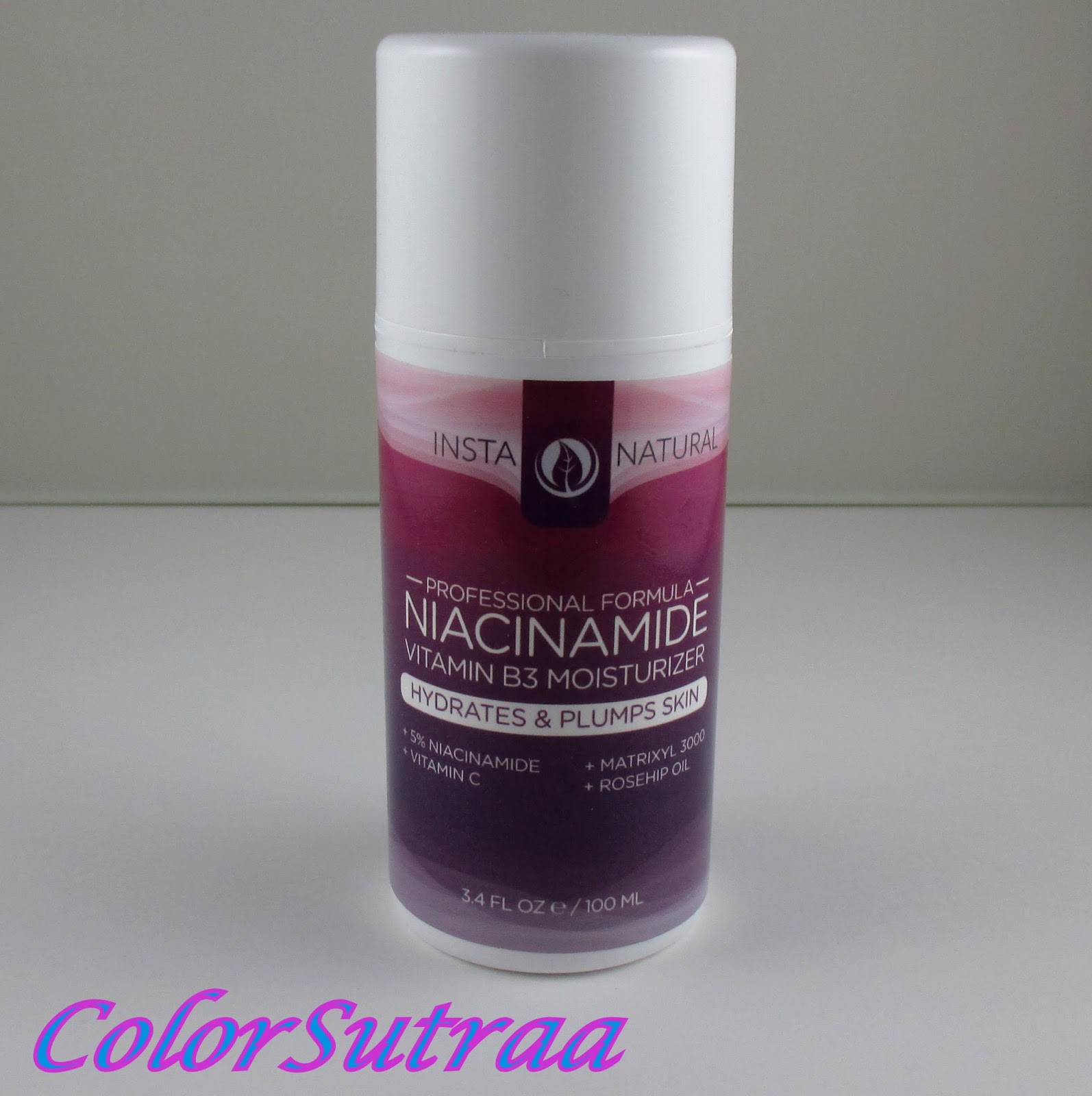 INSTANATURAL Niacinamide Vitamin B3 moisturizer A review ColorSutraa
