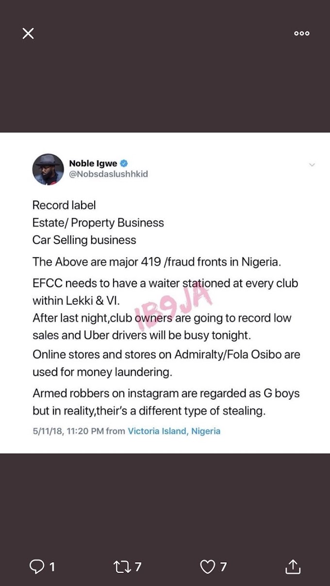 A Nigerian blasts noble igwe for advising EFCC to look into Lagos businesses - OGfunds blog