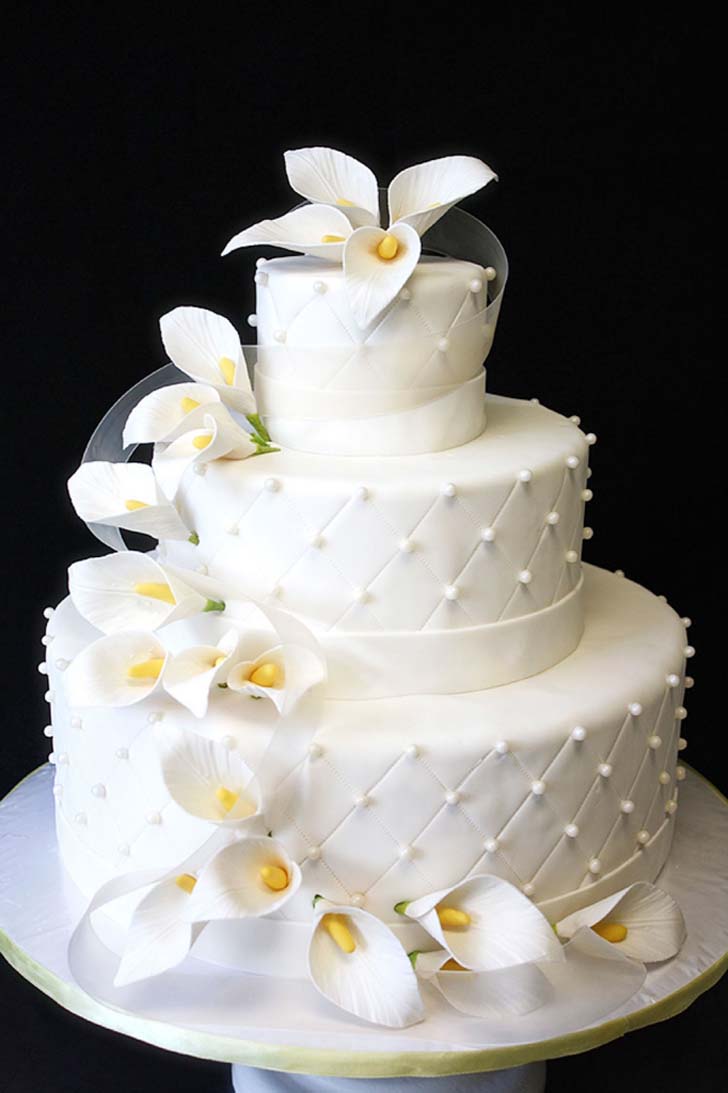 Calla Lily Wedding Cake Topper