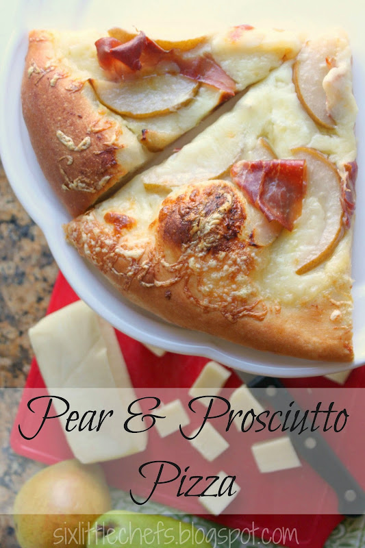 Six Little Chefs Pear & Prosciutto Pizza