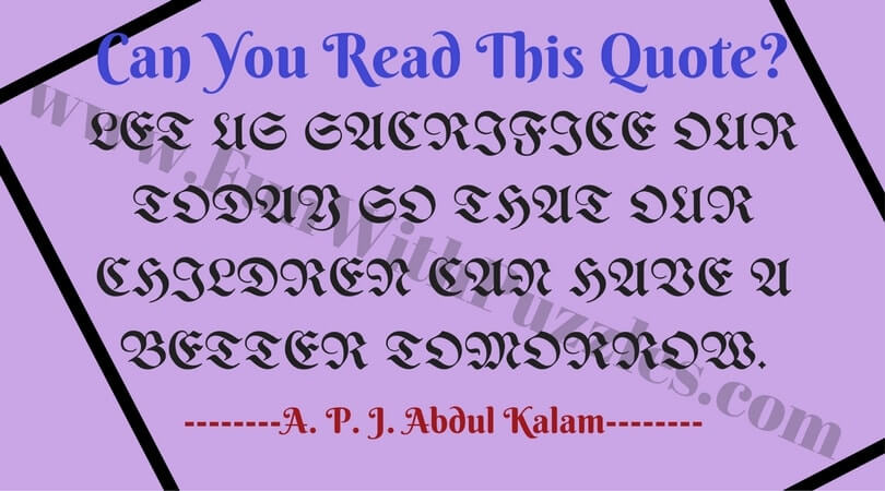 Can You Read This? Picture Puzzles for Adults with Answers